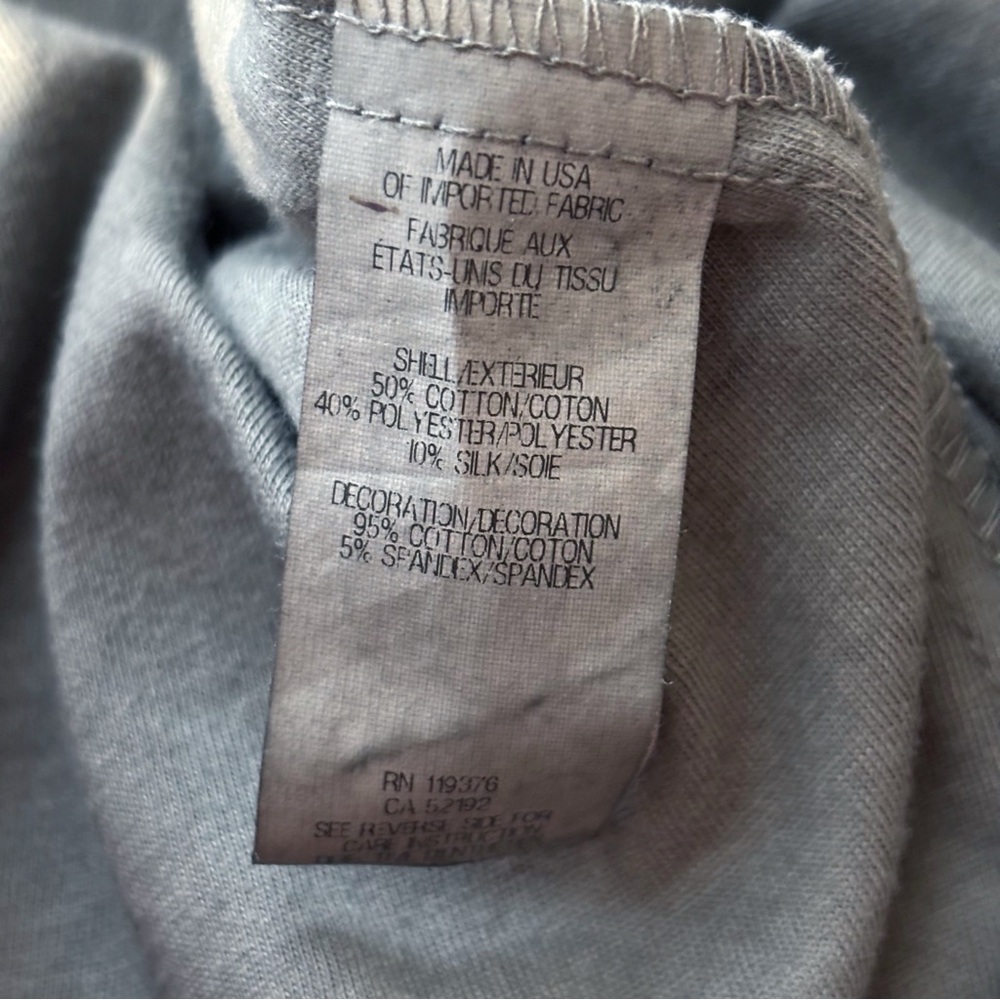 Helmut Lang Cotton Silk Blend Sleeveless Gauze Shift Dress XS Grey - Picture 5 of 7